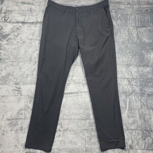 Travis Matthew Performance Golf Pants Black Sz 36x34 Stretch Chino Straight